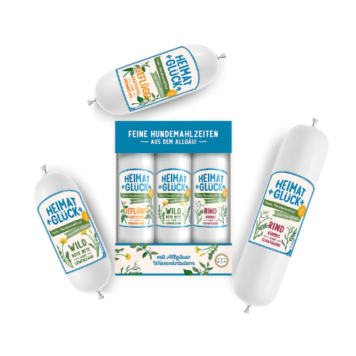 Heimatglück Trio 3 x 300 g Geflügel, Wild & Rind